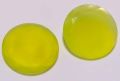 Yellowish Green Chalcedony Faceted Round Cut Stone