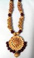 Terracotta Round Pendant Necklace
