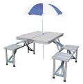 Aluminium Portable Folding Picnic Table with Umbrella