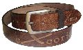 Top grain leather belts