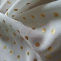 Polyester Chiffon Dot Dyed Fabric